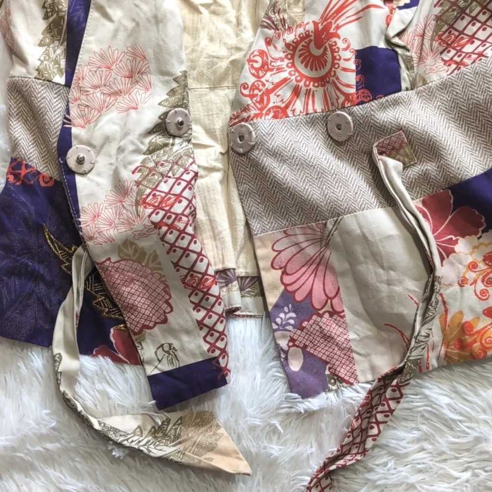 Anthropologie Elevenses Patchwork Iced Juniper Blazer Jacket Size 8 - Picture 12 of 16